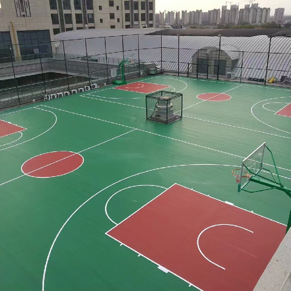 硅PU篮球场塑胶